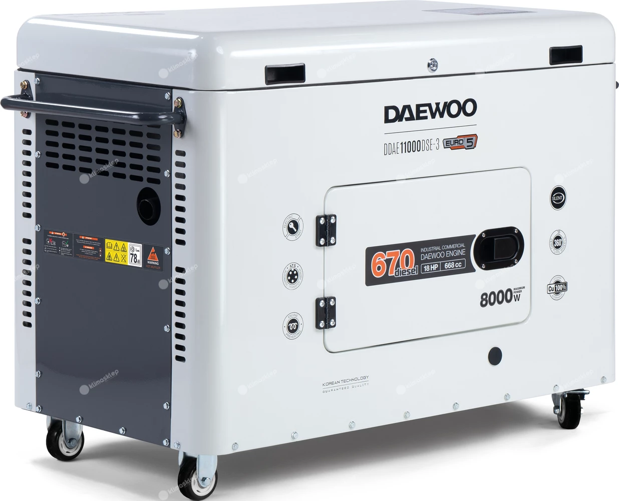 Agregat prądotwórczy Daewoo DDAE 11000DSE-3