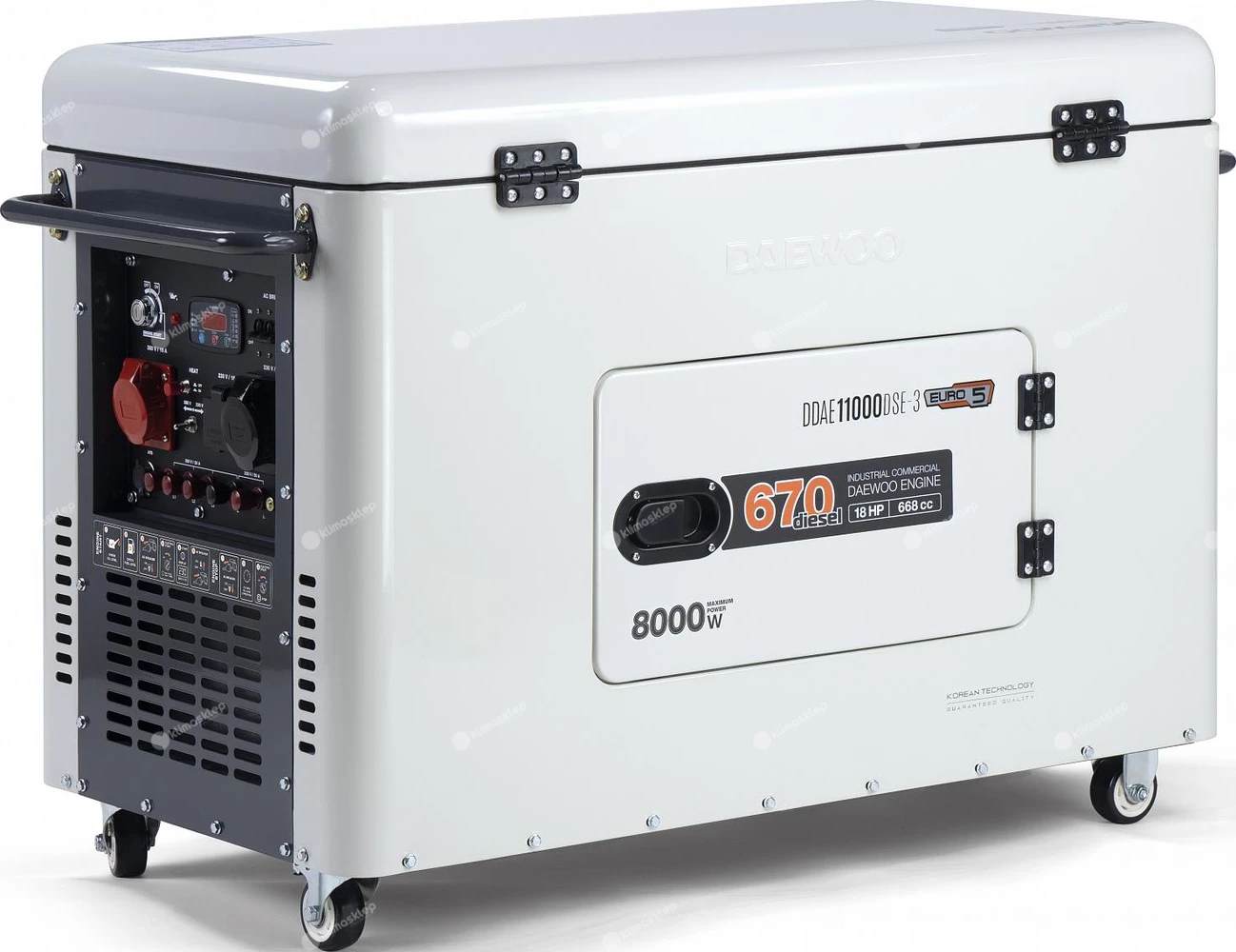 Agregat prądotwórczy Daewoo DDAE 11000DSE-3 - tył