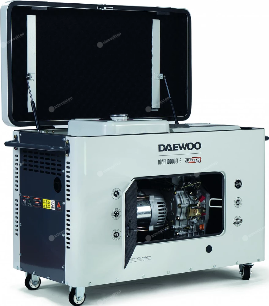 Agregat prądotwórczy Daewoo DDAE 11000DSE-3 w wyciszonej obudowie