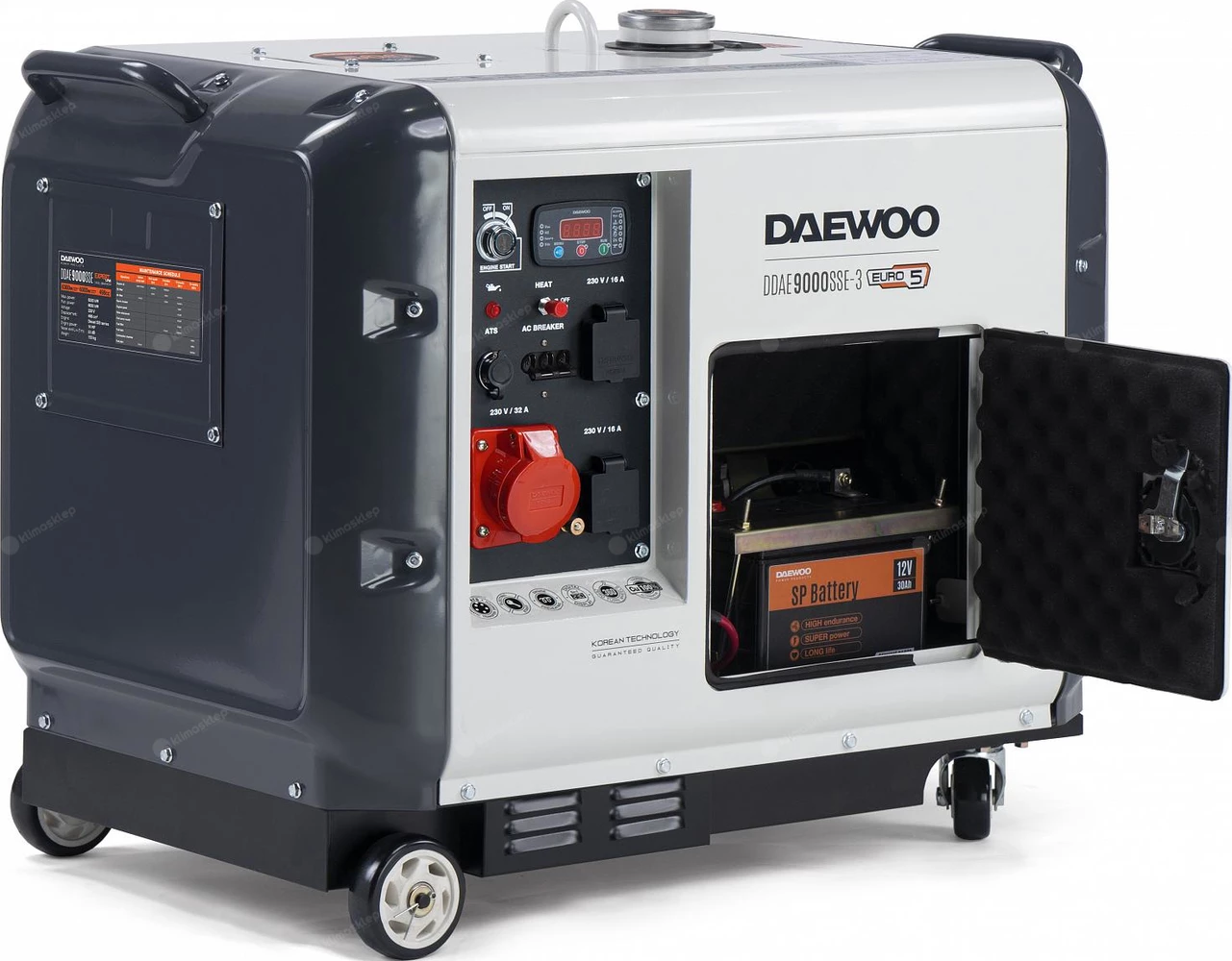 Agregat prądotwórczy Daewoo DDAE 9000SSE-3 w wyciszonej obudowie