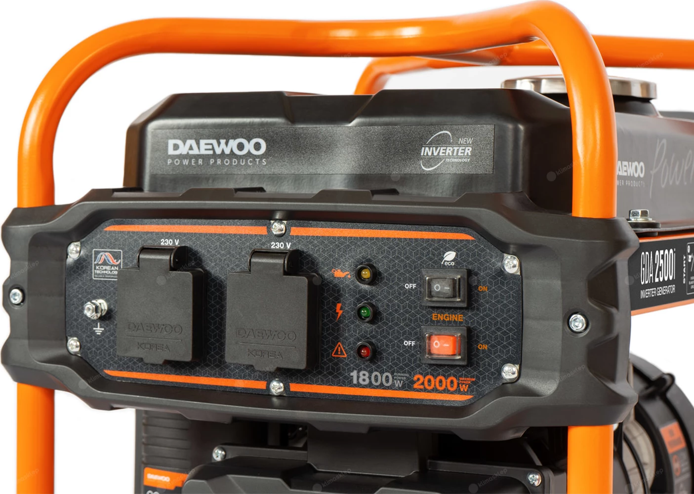 Agregat prądotwórczy Daewoo GDA 2500i - panel sterowania