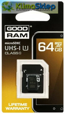 Karta pamici microSD Goodram 64GB do kamer samochodowych DOD