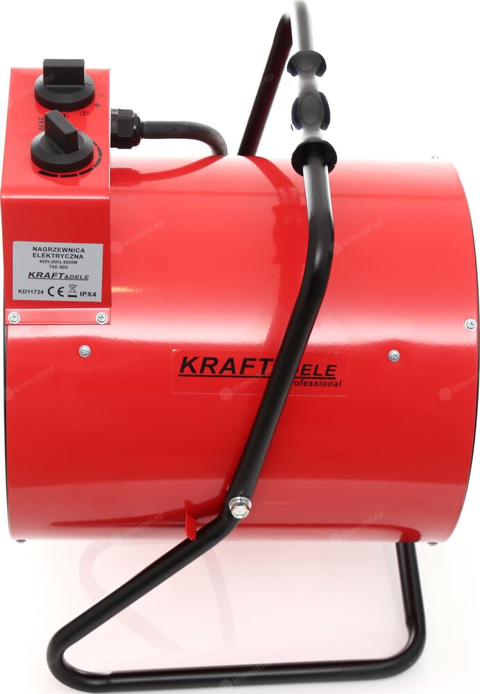 Nagrzewnica elektryczna Kraft & Dele KD11724 ma wbudowany termostat