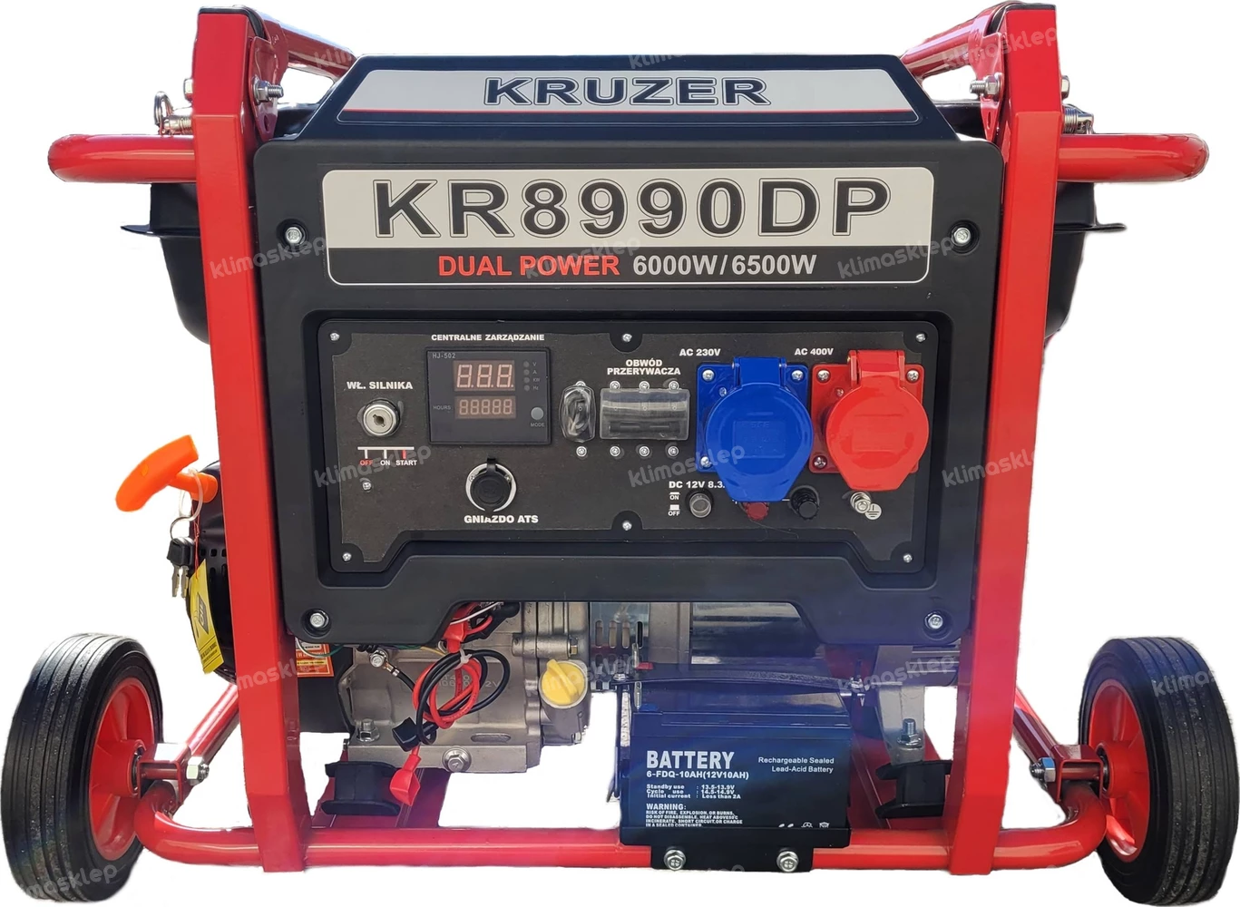 Agregat prądotwórczy Kruzer KR 8990 DP - front