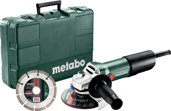 Szlifierka ktowa Metabo W 850-125 Set + walizka PVC i tarcza diamentowa
