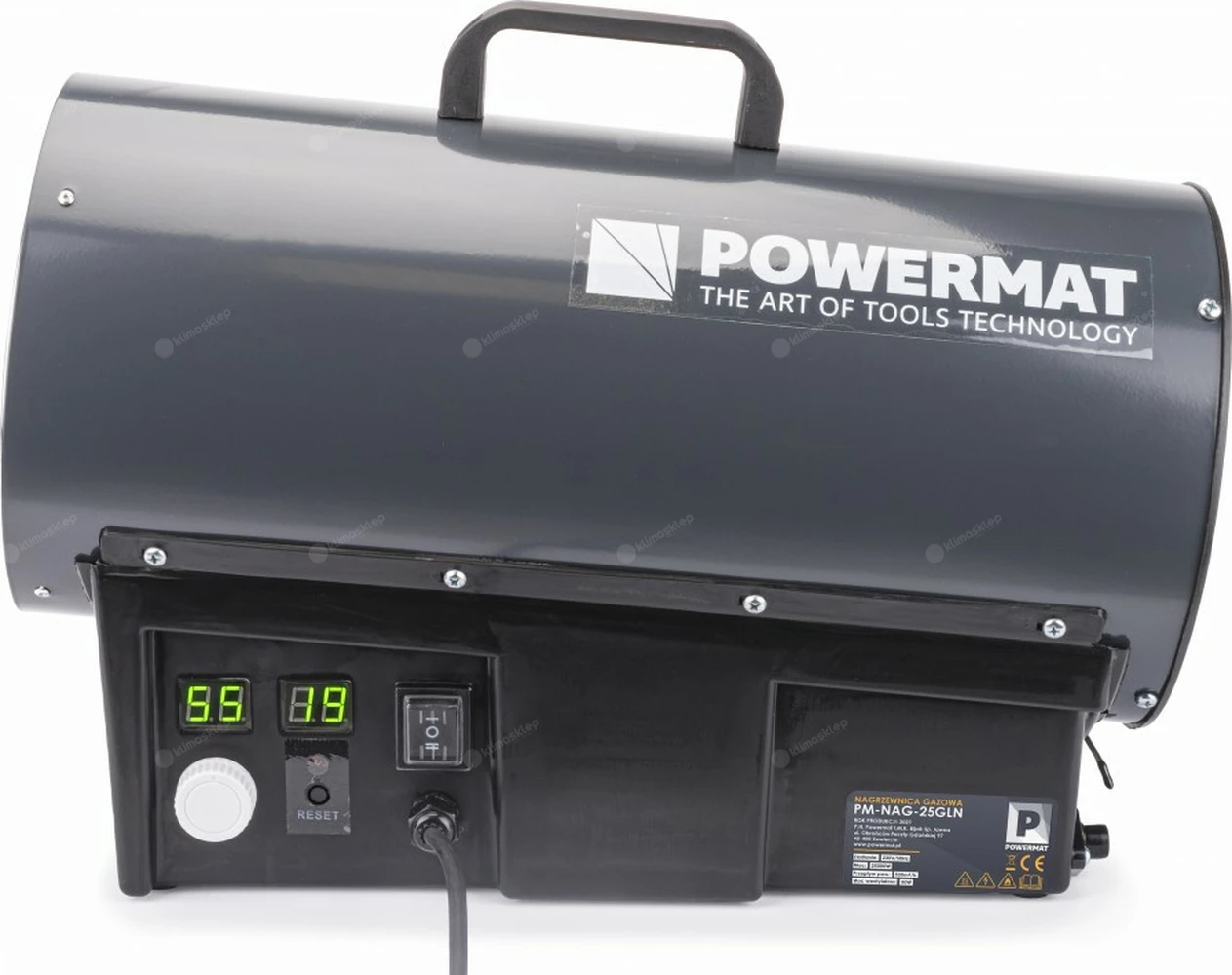 Nagrzewnica Powermat PM-NAG-25GLN z termostatem