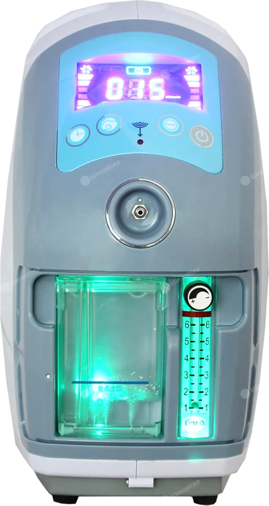 Koncentrator tlenu Vaco TLEN90 - pojemnik nawilżacza i przepływomierz
