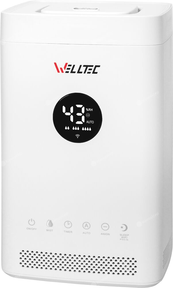 Ultradźwiękowy nawilżacz powietrza Welltec HDO200 z funkcją aromaterapii i WiFi